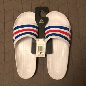 Adidas Duramo Slide - Size 12, White, NWT